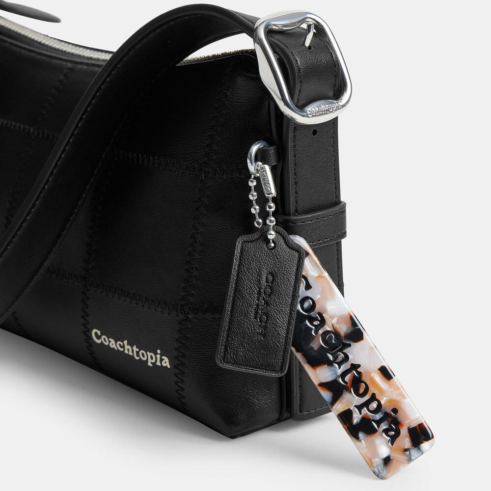 Coachtopia Alter/Ego Small Slouchy Shoulder Bag In Checkerboard Upcrafted Leath… - Picture 14 of 16